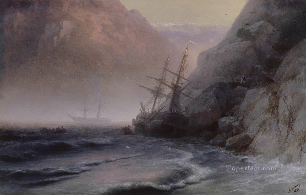 Contrabandistas 1884 Romántico Ivan Aivazovsky Ruso Pintura al óleo